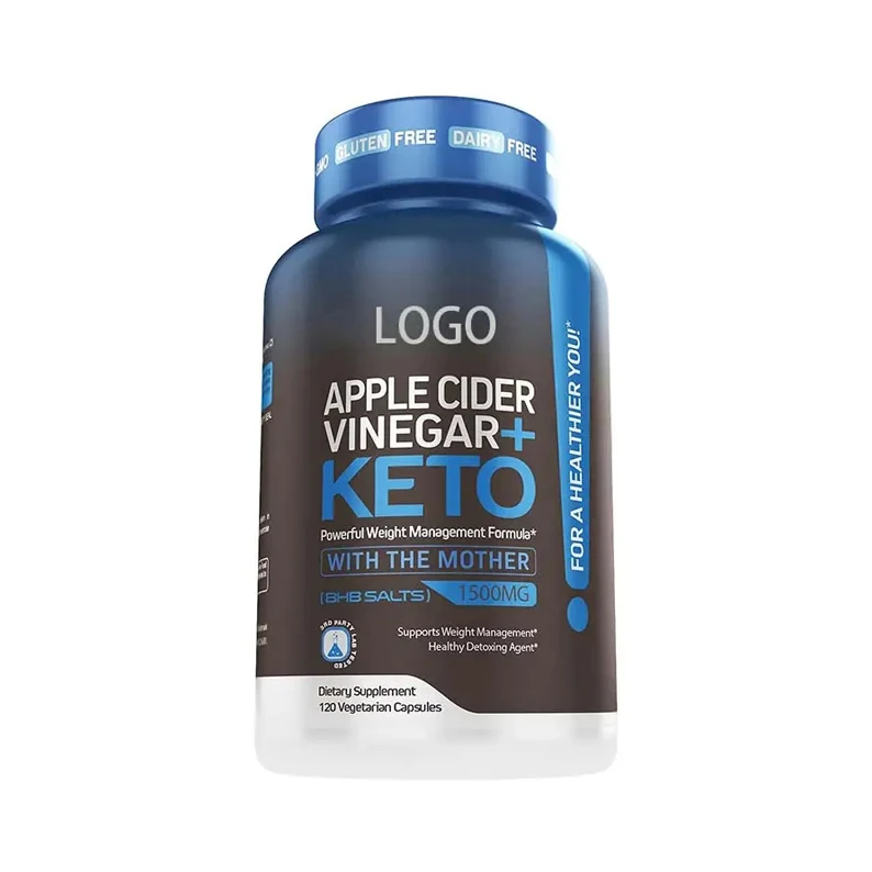 OEM Weight Loss ACV Supplement With Vitamin C & Calcium Slim Keto Apple Cider Vinegar Capsules