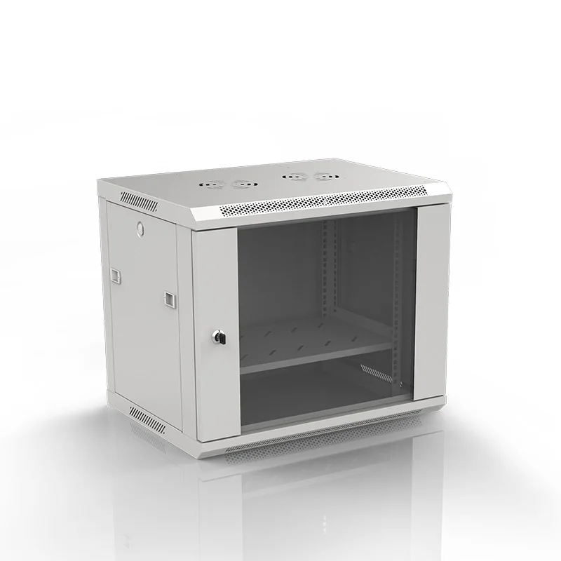 SPCC 19 inch standard wall mounted 9u network cabinet