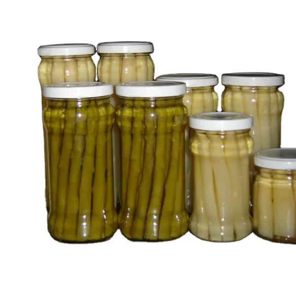 Newly Canned green asparagus