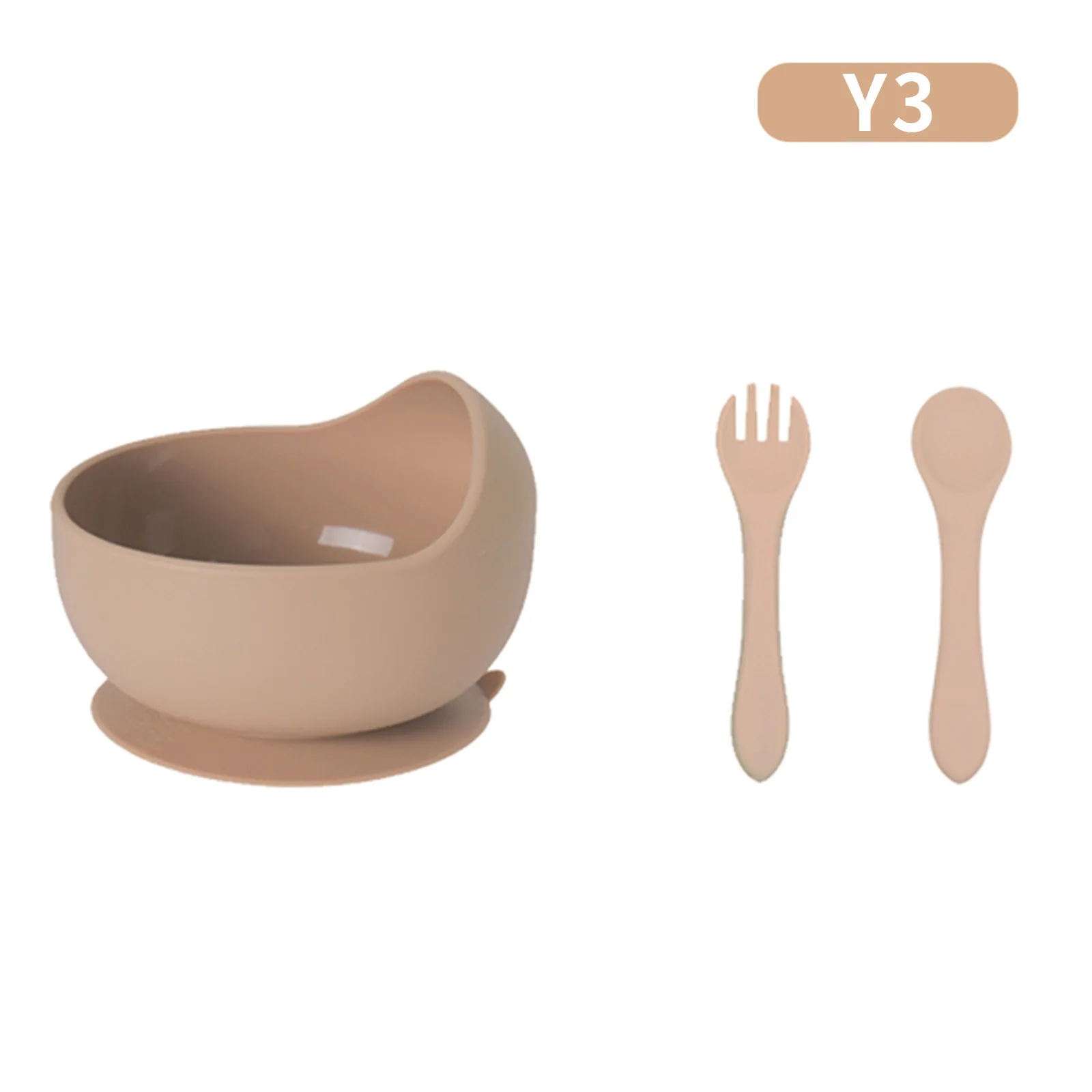 Bachoo Silicone Baby Feeding Set Baby Plate Bowl Set with Spoon A variety of Styles Free Combination Welcome OEM ODM