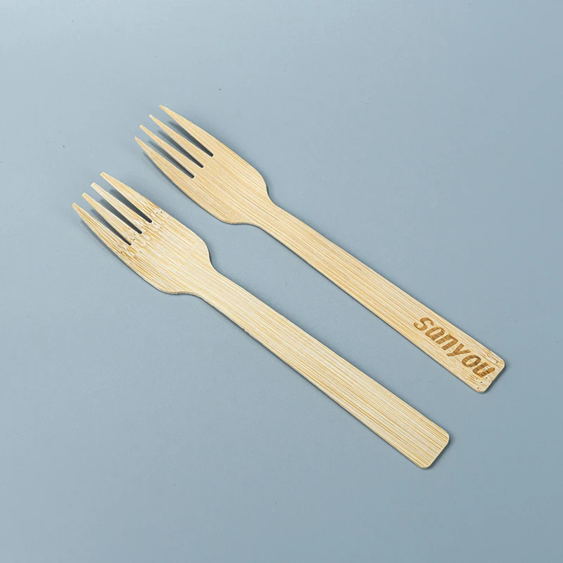 bulk eco friendly bamboo cutlery set knife fork spoons bamboo cutlery paper wrapped knife fork spoon set