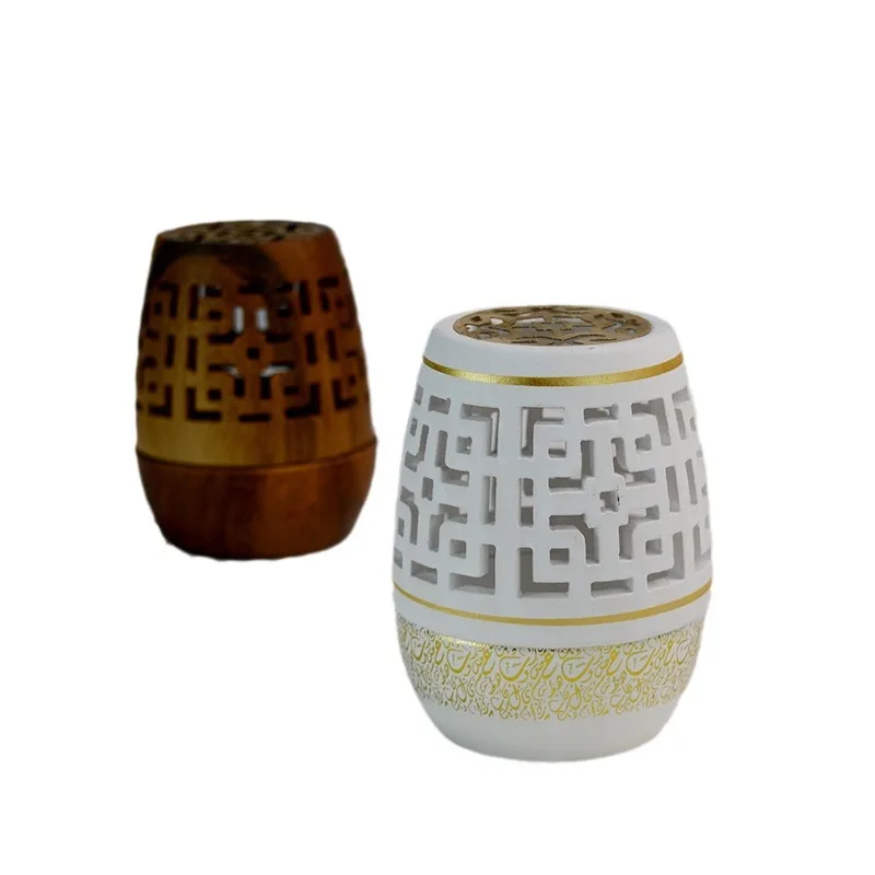 Hot sale Ramadan Arabian Incense Burner Resin Fashion Mabkhara Aromatherapy Furnace for Home Decor Crafts