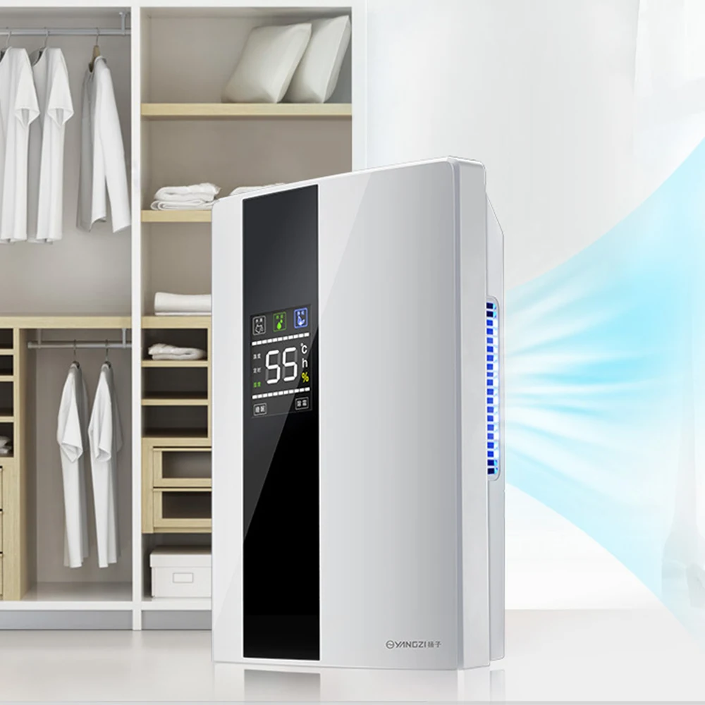 Commercial Portable Domestic Dehumidifier ABS Remote Control 2.2L Water Tank Household Dehumidifier