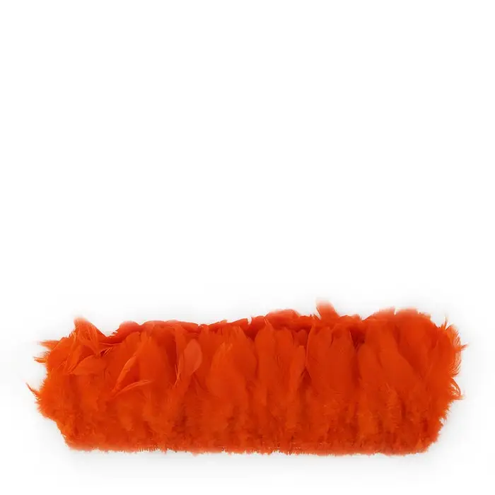 Rooster Schlappen White Dyed Feather