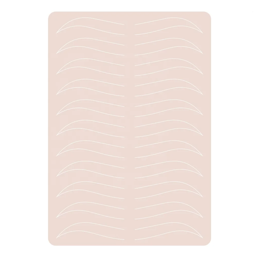 Private Label Double Side Silicone Permanent makeup pmu tattoo eye brow eyebrow practice skin PMU practice skin eyeliner