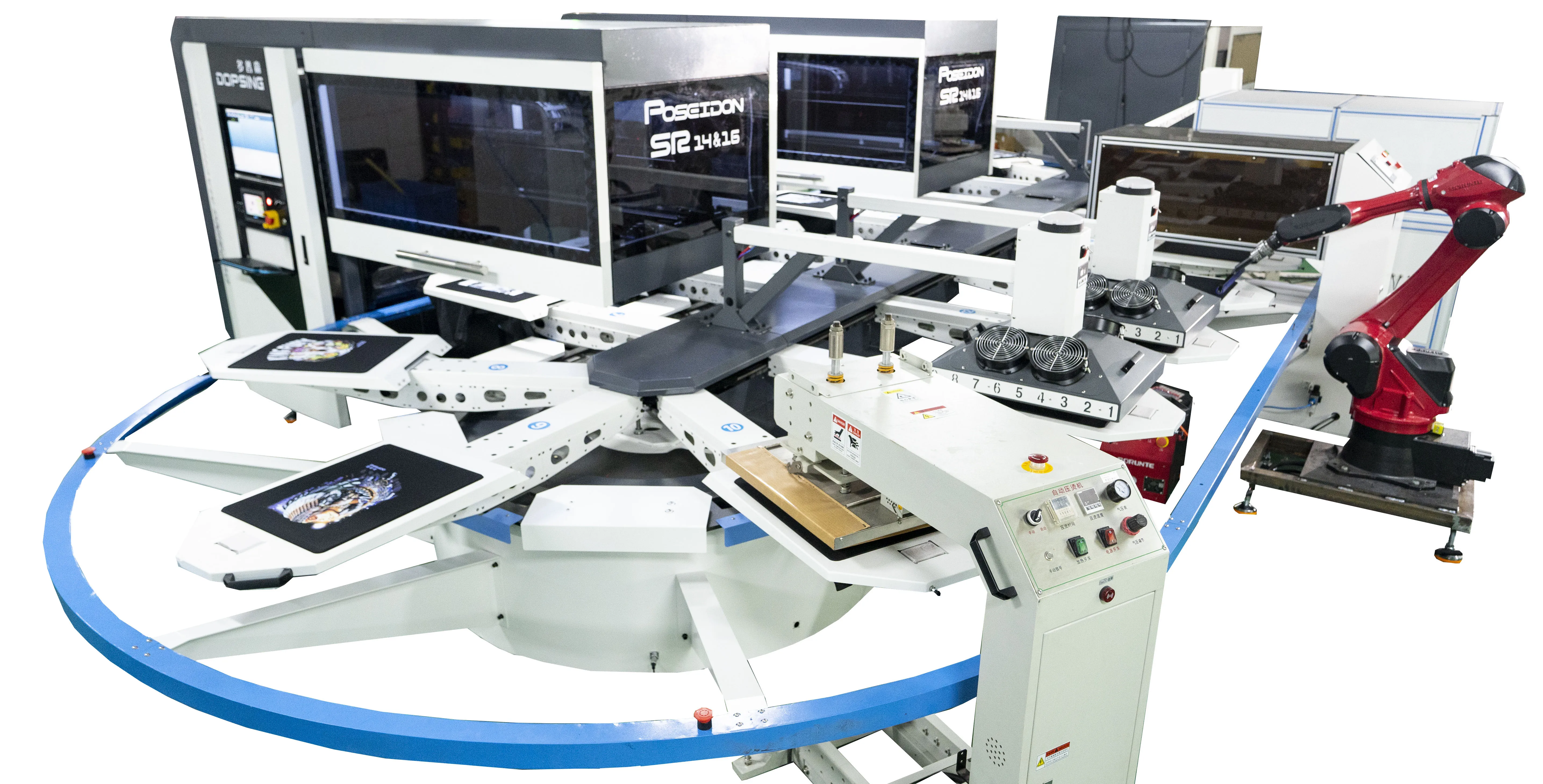 Automatic high speed DTG printing machine