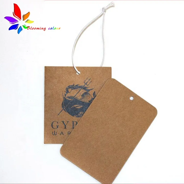 Cheap wholesale recycled paper brand  Barcode Feature hang tag for shoes