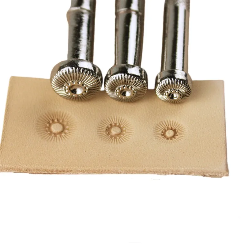 Hot selling Alloy Metal Flower Centers Stamps Tool Set LS.J565, LS.J564,LS.J504 Leather Craft Tool