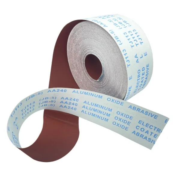 200mmx 50m Abrasive Cloth roll Gxk51 Wood Polishing Aluminum Oxide 80 Grit Sanding rolls Color Red sand Cloth roll