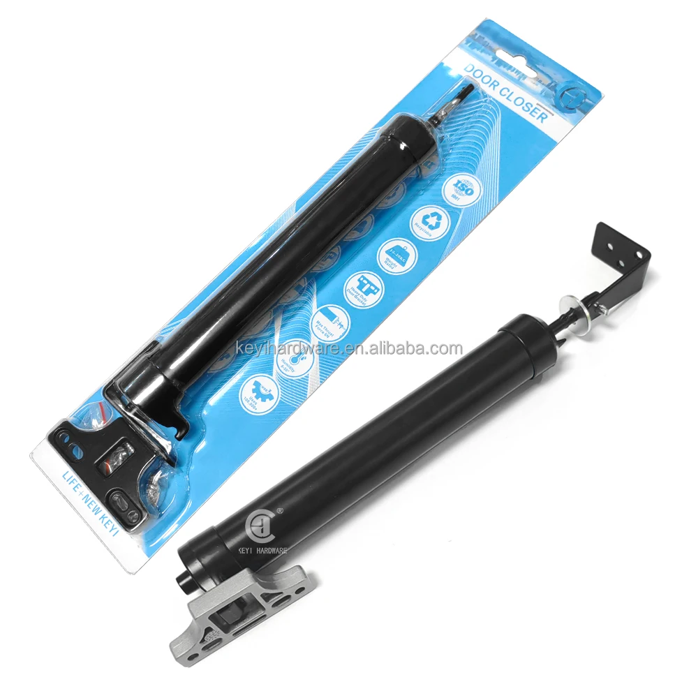 High-end Blister Packaging Heavy Duty Australia Aluminium Pneumatic Door Closer Automatic Soft Closing Hydraulic Door Closer