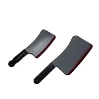 Halloween Bloody Knife Plastic Machete Knife Prop Realistic False Bleeding Knife for Halloween Party Costume Accessory