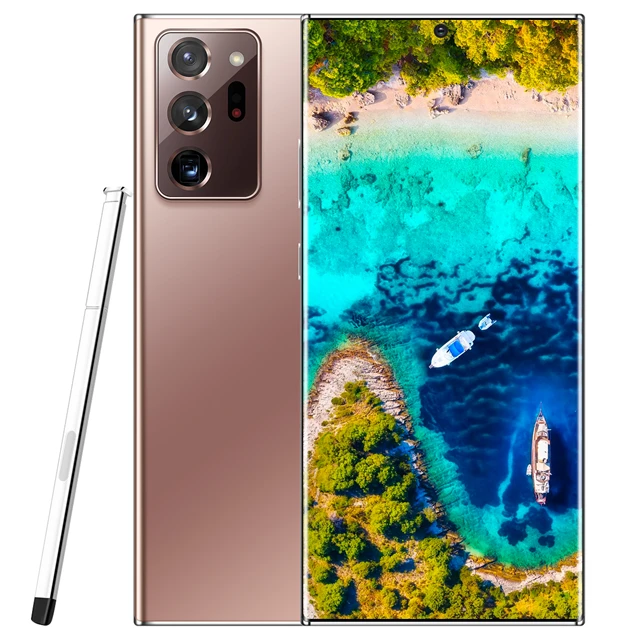 Новинка 2021 мобильный телефон Note20 + Android AMOLED 3G 4G 5G android оптовая продажа Оригинальный разблокированный