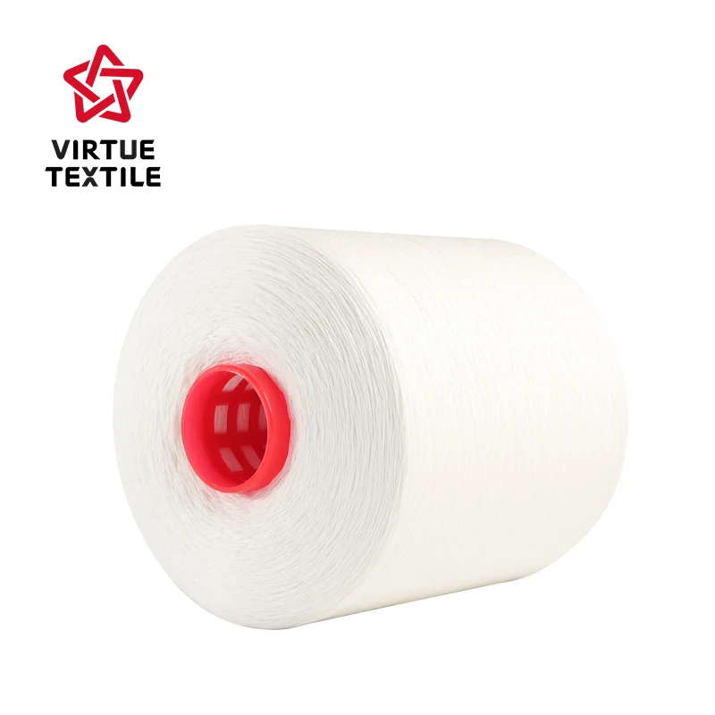 Virtue Textile China Supplier 100% Pure Cotton sewing thread 20s/2 50s/2 raw white for underwear/shirt/socks