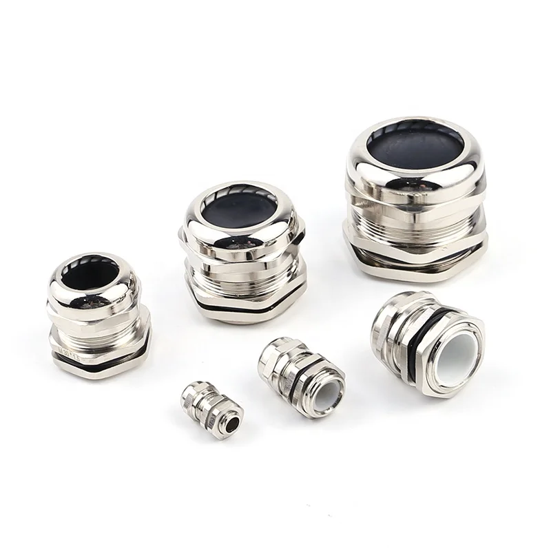 PG/M/NPT Explosion Proof Waterproof IP68 Flexible Fitting Thread Seal Nickel-Plated Brass Stainless Steel Metal Cable Gland