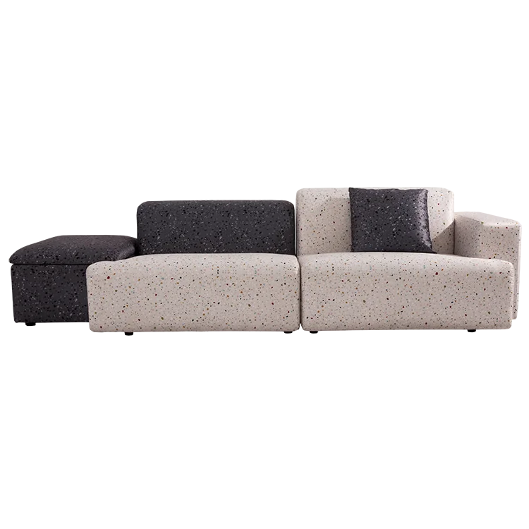 Living Room Furniture Fabric Patchwork Modular Sofa Set with pillows