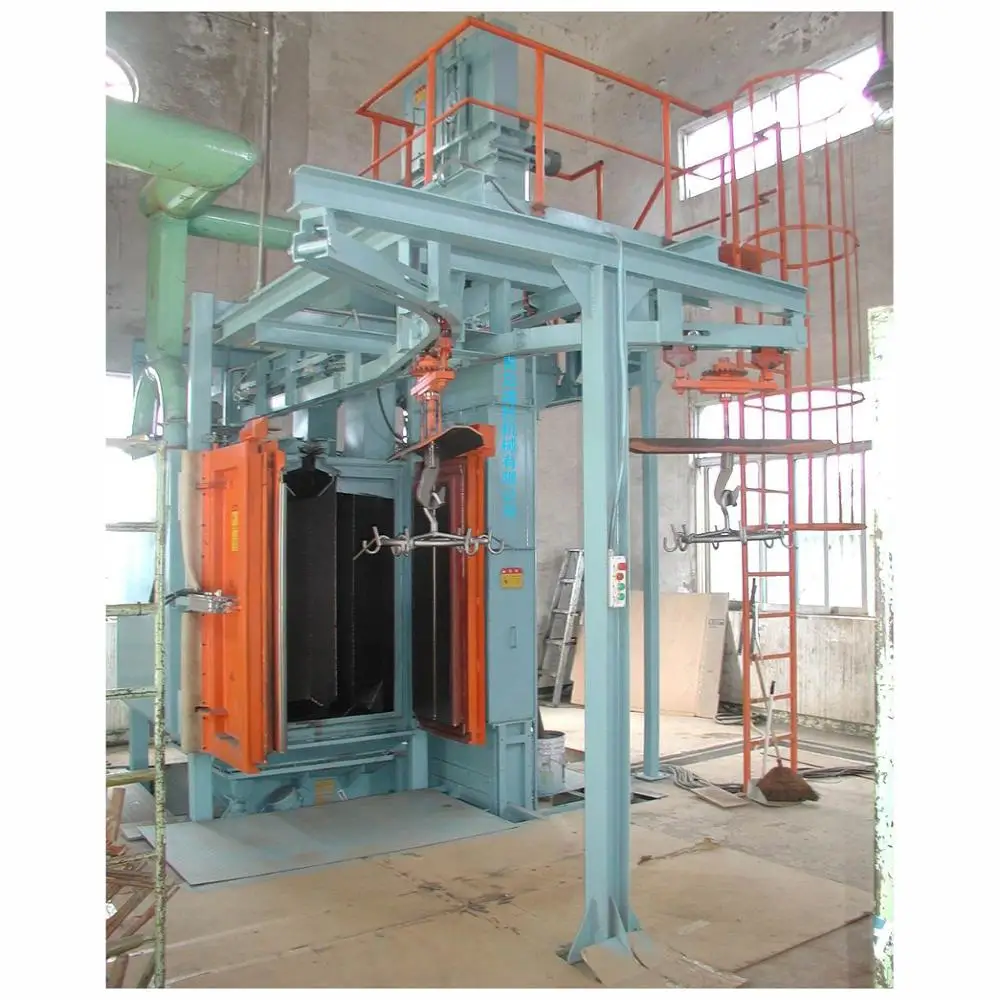 Hook type shot blasting clear machine