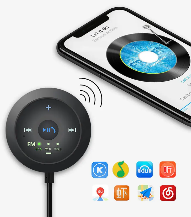 Лучшая модная версия Bluetooth 5, встроенный микрофон, версия Bluetooth 4,1, автомобильный комплект Bluetooth