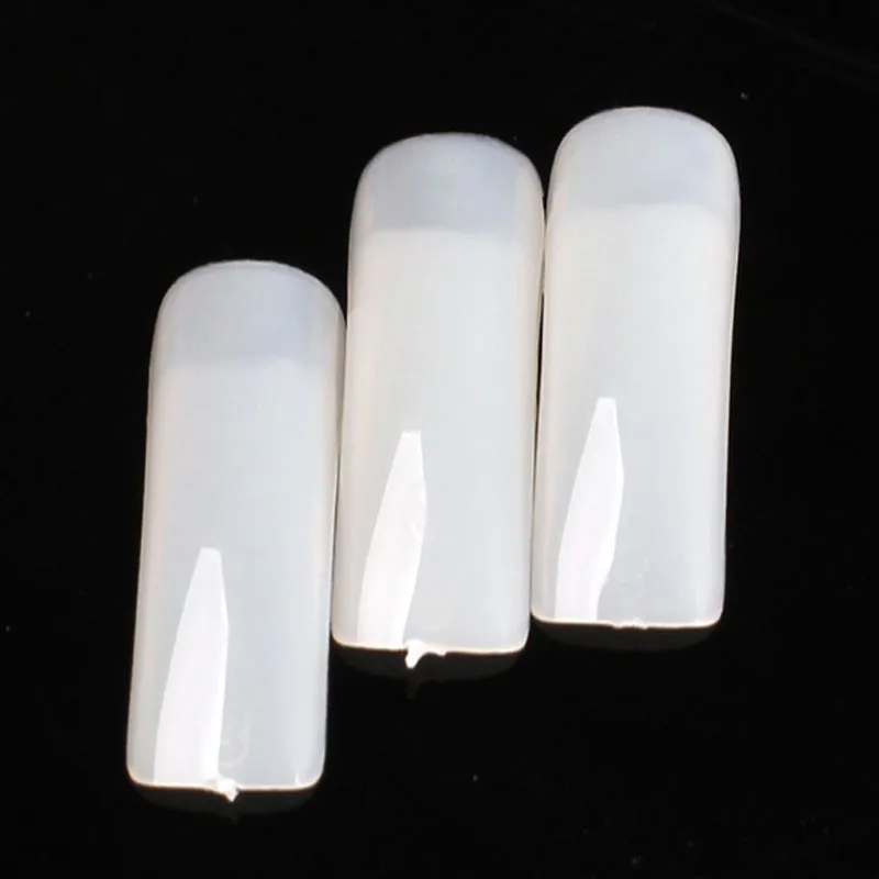 Half Cover Nail Tips Natural/Transparent/White 3 Colors Nail Art Finger Tips