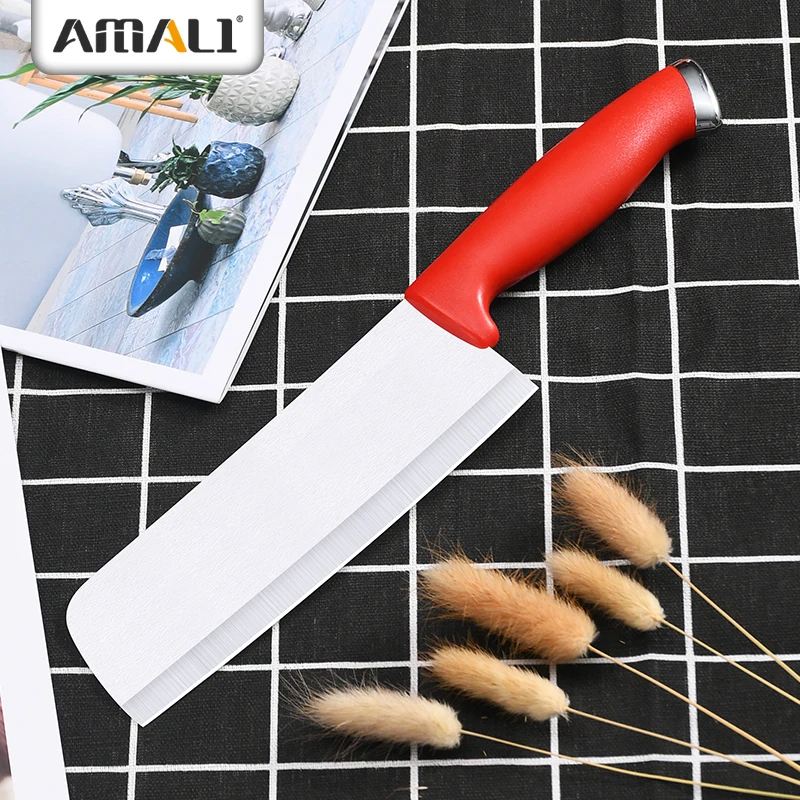 Ready To Ship -6 Inch Ceramic Kitchen Cleaver  Knife With Sharp Blade Anti Slip Handle Kitchen Chopper Knife