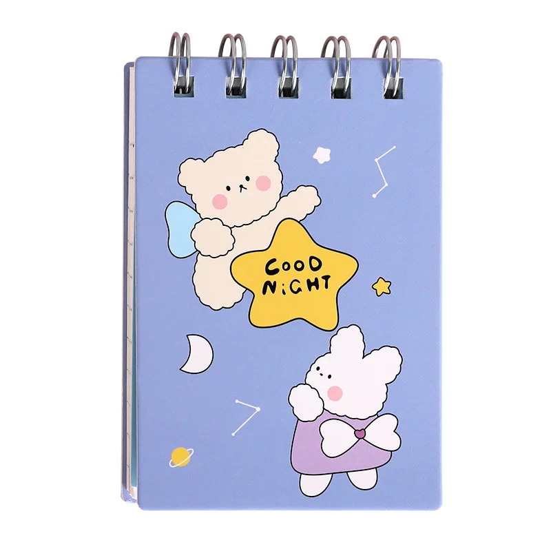 Manufacture Korean Bulk Creative Small Pocket Daily Cartoon Customised Pocket Office 3d Pop Up Spiral Notepads