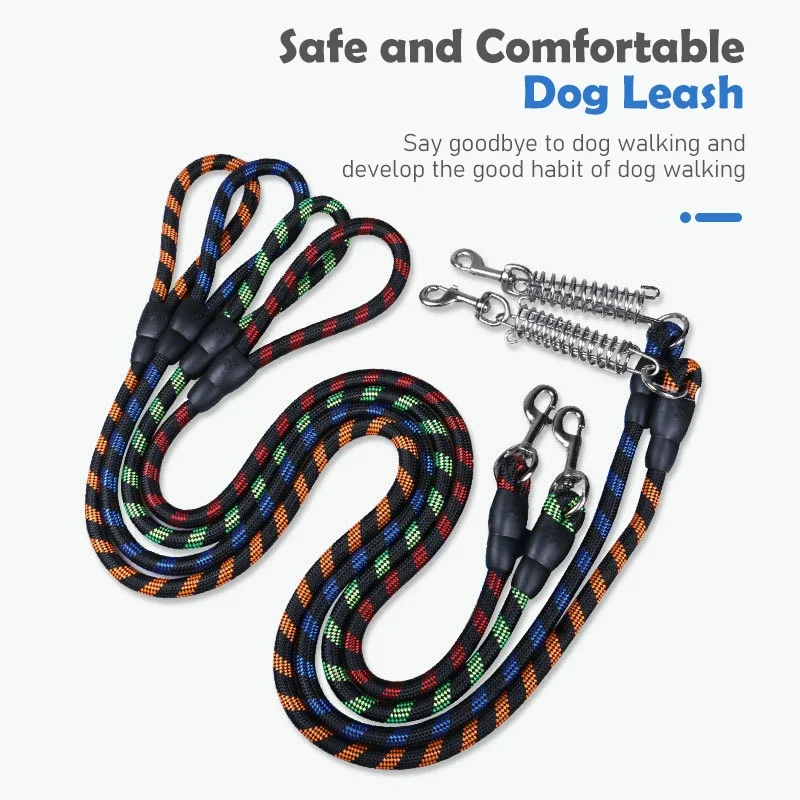 5ft Heavy Duty Pet Reflective Training Tracking Nylon Rope Pet Dog Lead Dog Leash
