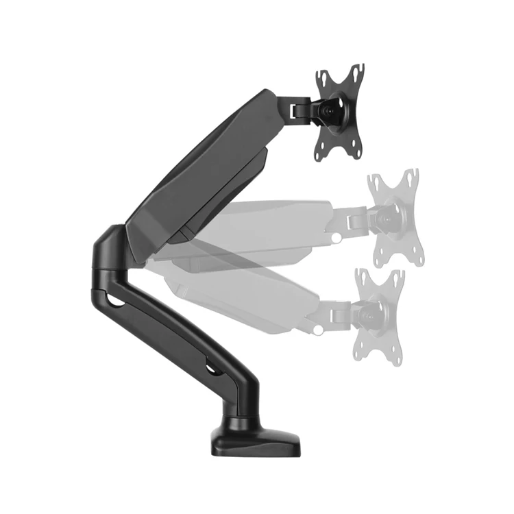 Adjustable Aluminum plastic rotatable 360 rotating laptop arm computer riser monitor mount stand