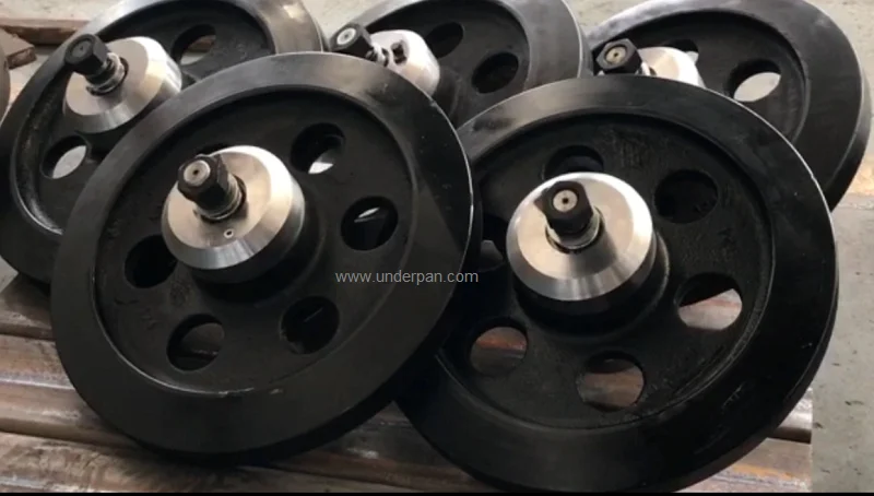 China new tension idler for compact Morooka dumper truck crawler undercarriage spare part MST800 MST1500 MST2200 from Yijiang