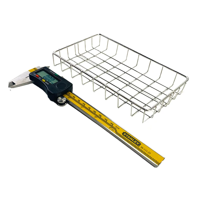 Customized small metal mesh basket kitchen drain storage metal basket 304 stainless steel grill grates