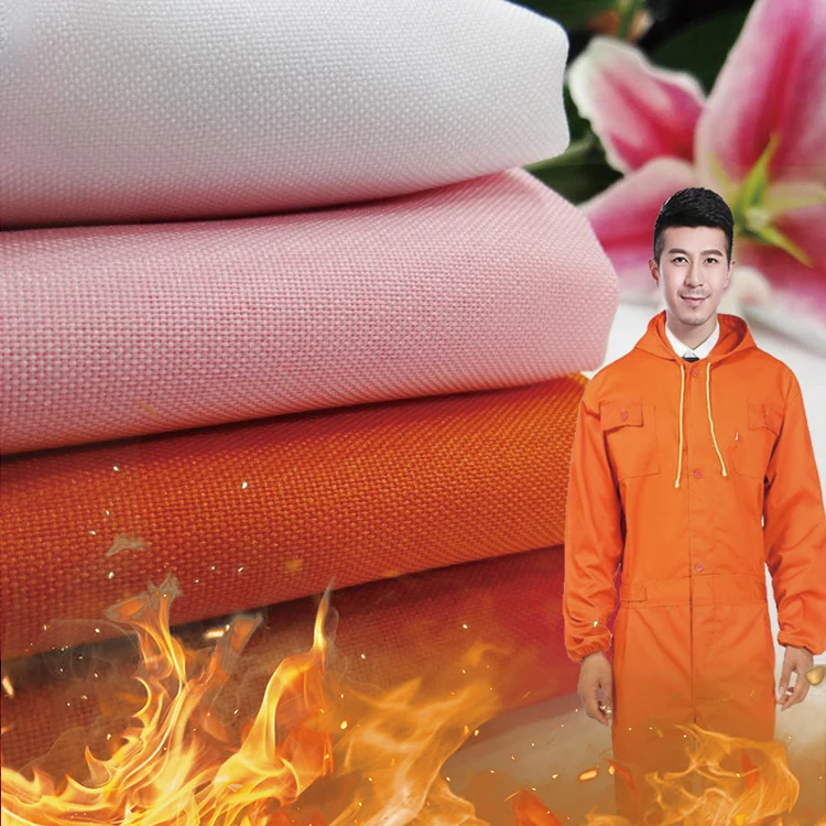 270g fire retardant coverall 100pct nfpa2112 cotton canvas flame retardant fabric