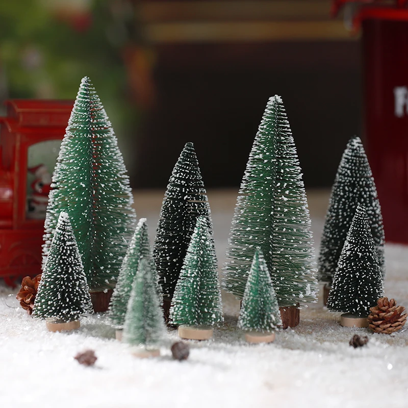 novedades para navidad Christmas Tree Decorartificial mini tree indoor Pine Needle brush table Christmas Tree