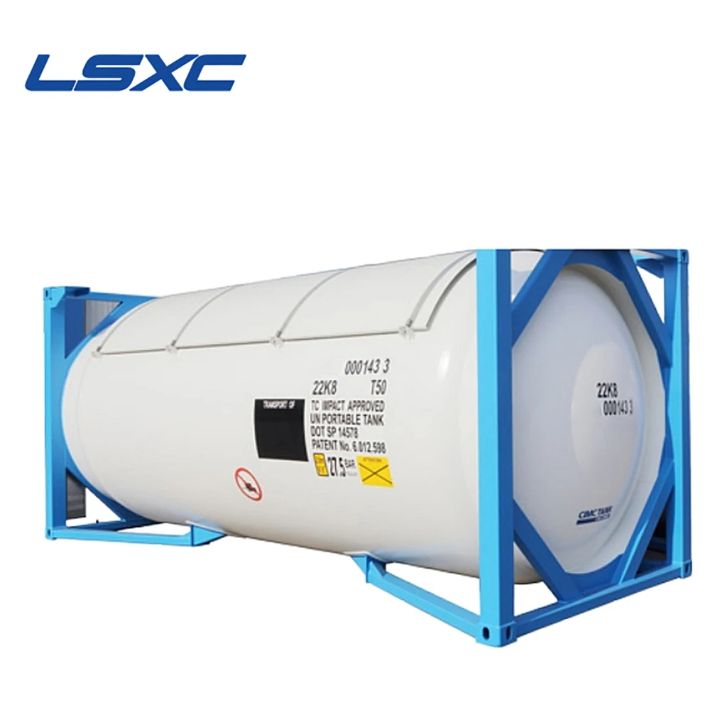 Factory Price ISO 20FT T50 LPG/Isobutane/Ammonia/CO2/ Other Liquid Gas Tank Container