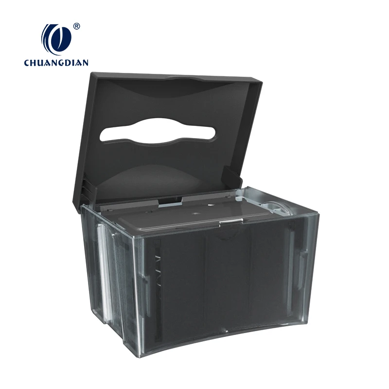Chuangdian wholesale plastic napkin holder tissue box napkin dispenser for restaurant