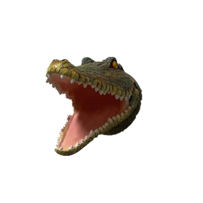 Nanwei Resin Wall Hanging Animal Crocodile Alligator Head Headphone Handbag Holder