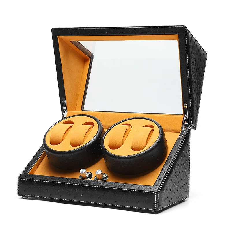 DIGU Luxury automatic mini watch winder rotation watch box automatic up-chain battery vertical table shake watch box