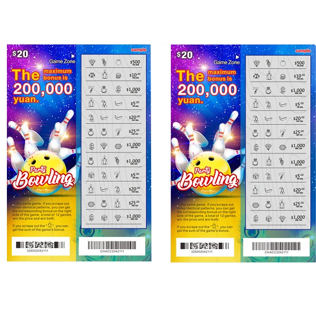 Custom Scratch off Lottery Tickets Ball Game Printing