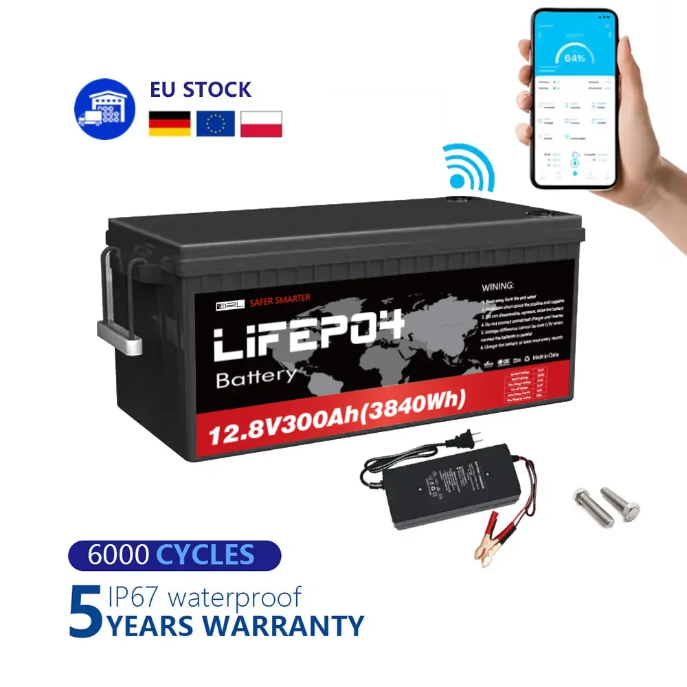 100AH 200AH 300AH 400Ah Lifepo4 Battery High Voltage Battery Packs Lifepo4 12.8V Energy Storage System Battery Pack 12V 400Ah