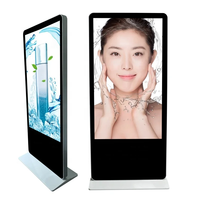 
Factory Customized 55 inch floor stand digital signage, totem, touch screen lcd advertising screens 