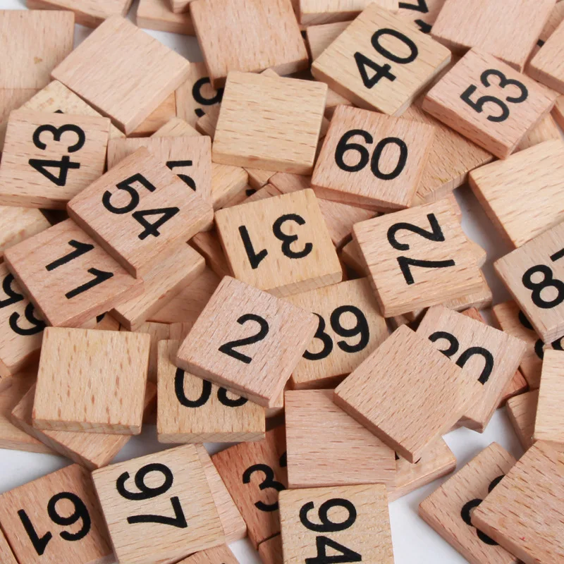 Учебные пособия по методике Монтессори, доска с подсчетом по 1-100 последовательных чисел, деревянная сто доска