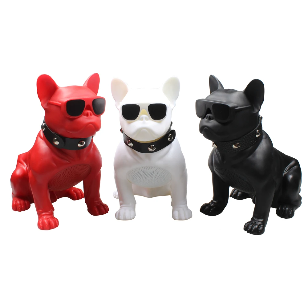 Hot Sales Cool Animal Cartoon Dog Enamel Shell Speakers TF USB FM 5.0 BT Music Playing Box Home Decor Wireless Portable Speaker