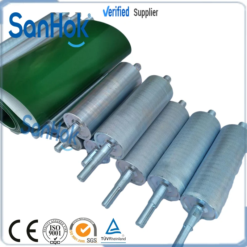 Heavy Duty Loading Capacity Knurled Driven Machined Conveyor Pulley For Roller Conveyor System