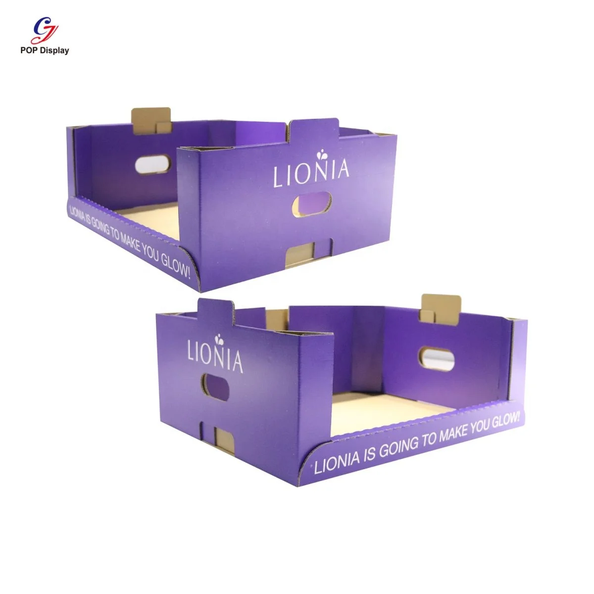 Customized Size Printing Freely Stack Cardboard Carton Boxes Stacking Storage Paper Box With Lids For Fruit