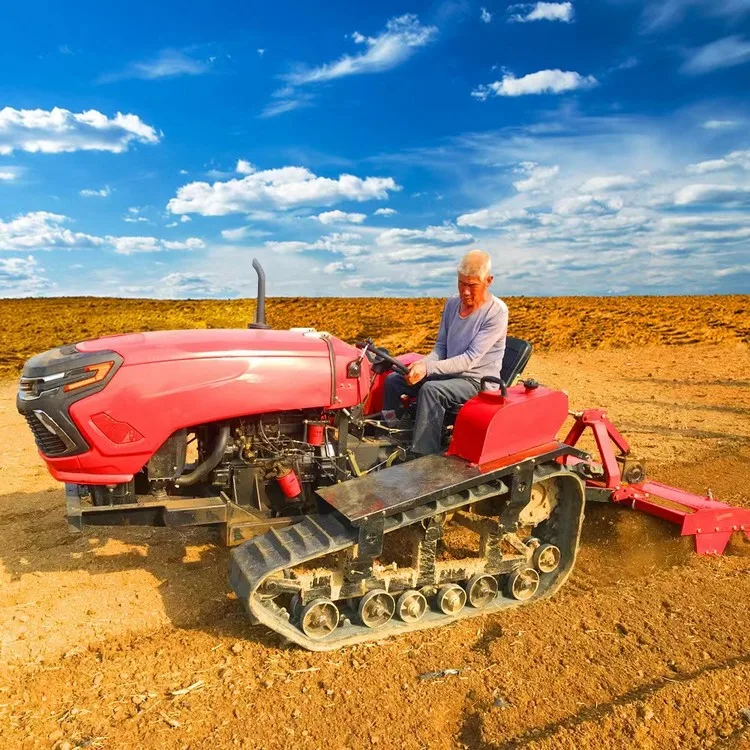 Multifunctional Mini Farm Tractor Engine Powerful 80hp 4wd Agricultural Rotary Cultivator With Spare Parts