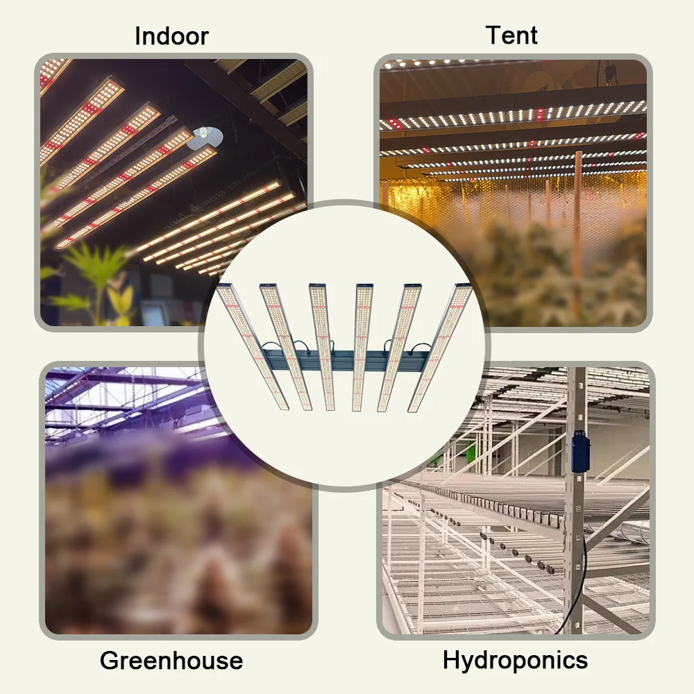 Grow lights for indoor plants led 780W 1000W dimmable uv ir separate control foldable Samsung lm301h lm301b grow