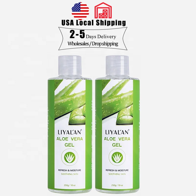 Best Private label Custom Korean 300ml Aloevera Gel Moisturizing Soothing 100% Pure Natural Organic Aloe Vera Gel