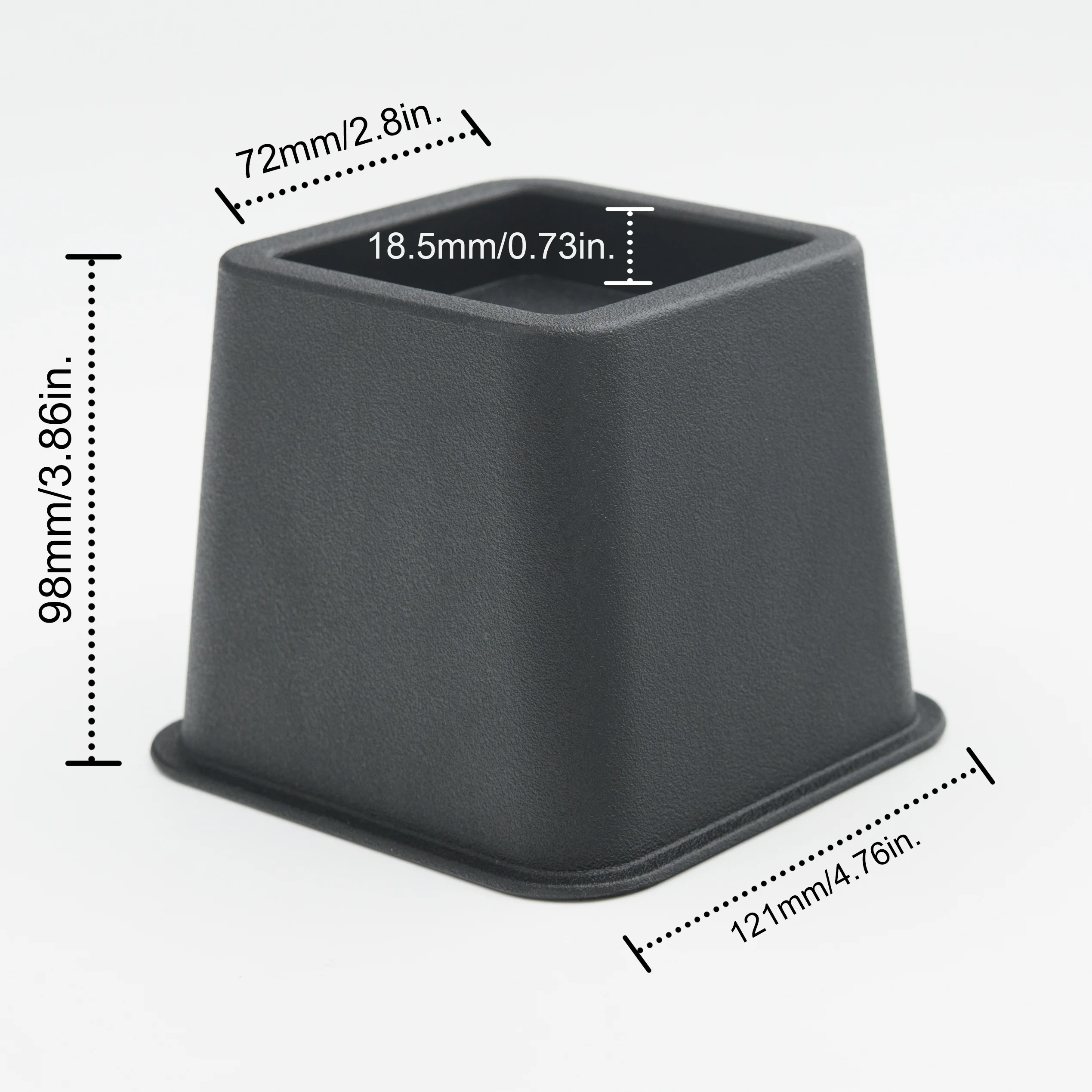 3inch-8inch height plastic adjustable heavy duty furniture risers