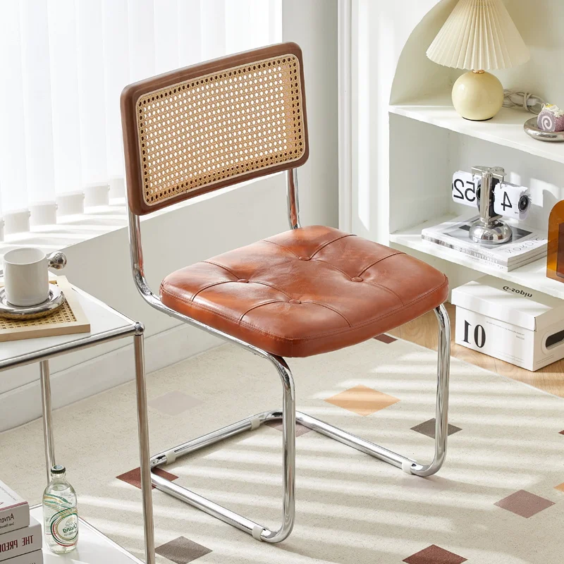 Dining Chairs Rattan Wood Luxury Nordic Metal Fabric Leather Dinning Sets Home Furniture Modern Restaurant Dining Room Chairs