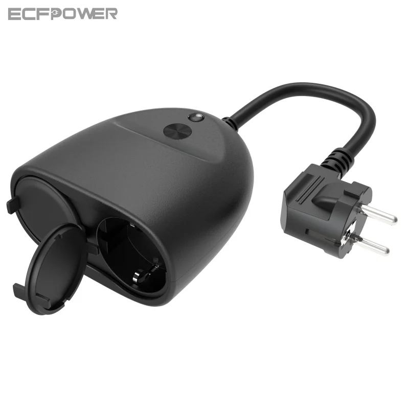 
Europe garden irrigation wifi alexa smart socket Plug with IP44 Waterproof 2 Outlet Outdoor Plug Smart wifi power strip 