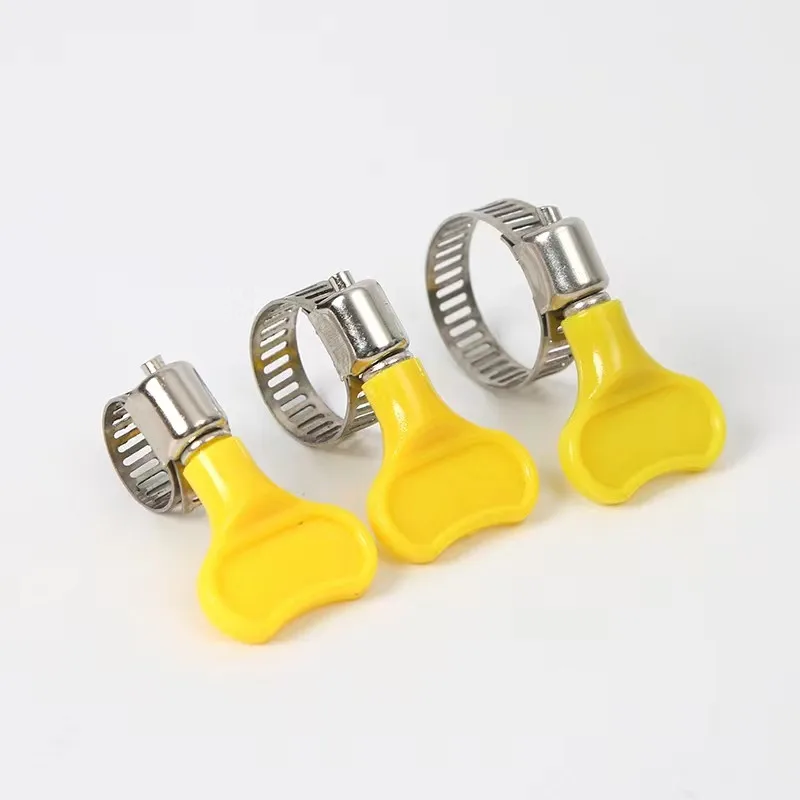 OEM spiral perforated hydraulic automatic machinery metal 3/4 british type breeze hose clamps