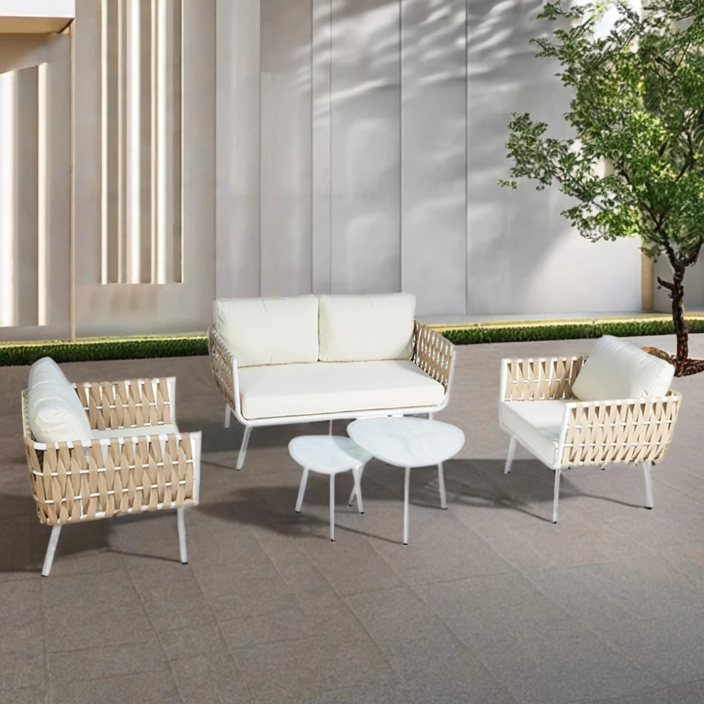 Outdoor High Quality Furniture Aluminum Frame Patio Garden Set Hotel Outdoor Sofa