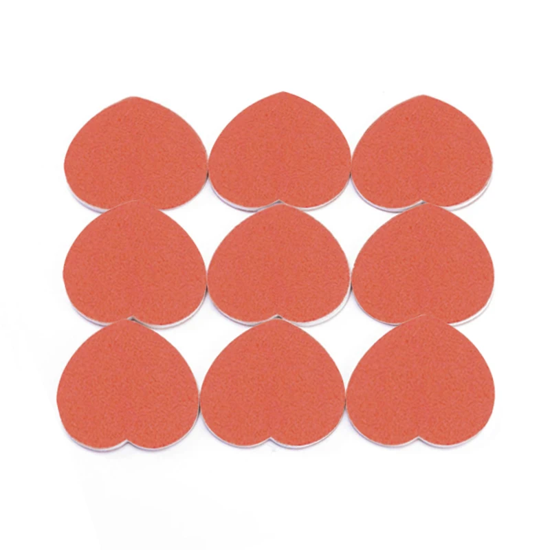 Professional orange Nail File Custom Logo Files  DIY At Home Emery Board  High Quality Heart Nail file For Women